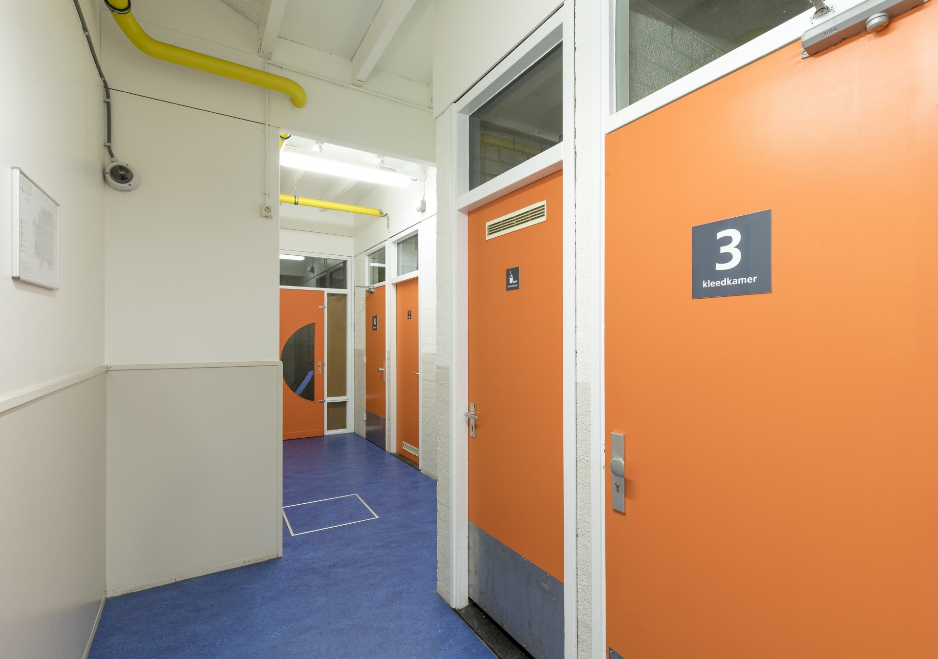 Aan kleedkamers en zalen geen gebrek