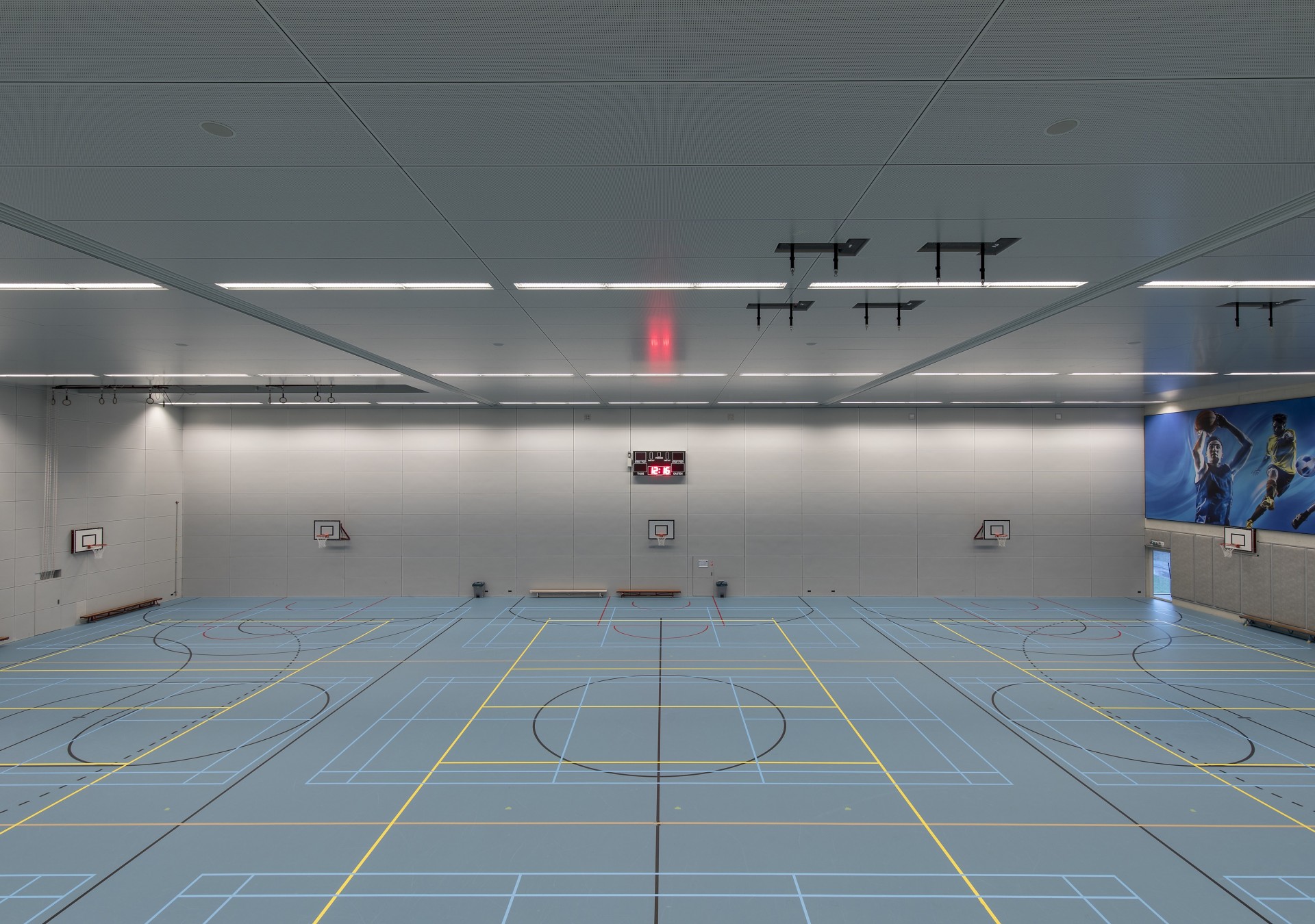 Voor elke balsport, met tribune voor fans
