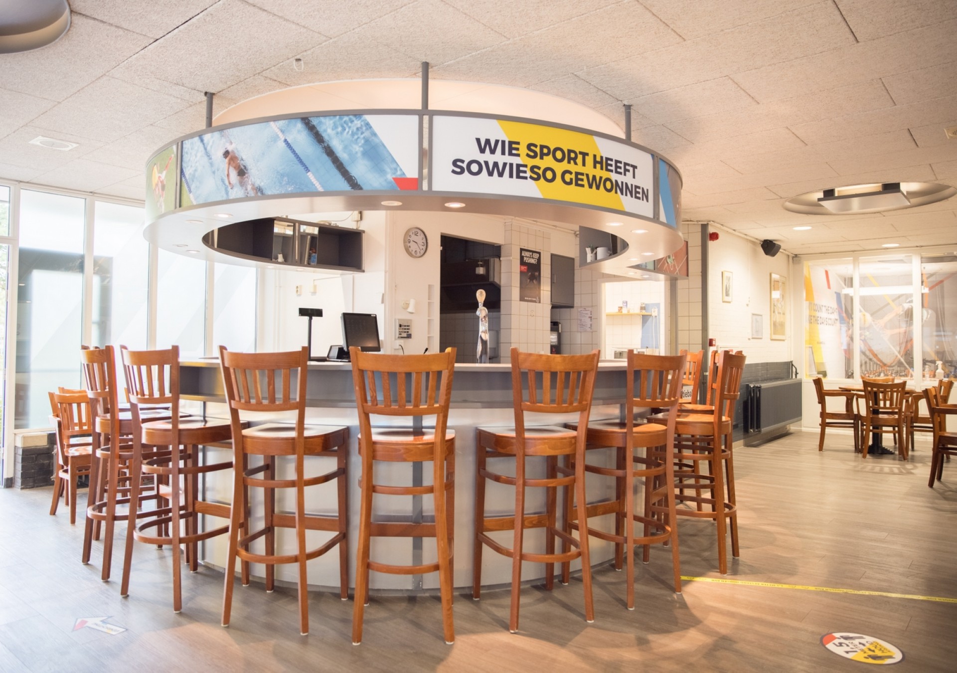 Voor een hapje en drankje na het sporten